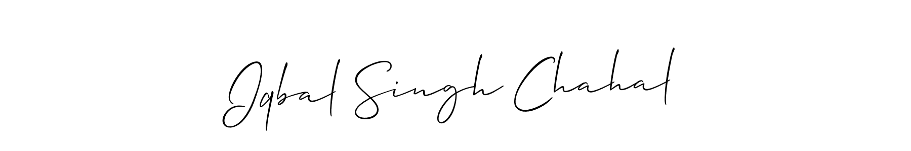 Make a beautiful signature design for name Iqbal Singh Chahal. Use this online signature maker to create a handwritten signature for free. Iqbal Singh Chahal signature style 2 images and pictures png