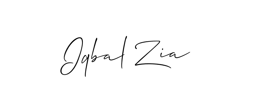 Iqbal Zia stylish signature style. Best Handwritten Sign (Allison_Script) for my name. Handwritten Signature Collection Ideas for my name Iqbal Zia. Iqbal Zia signature style 2 images and pictures png