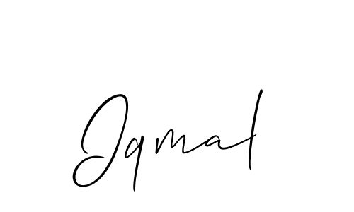 How to make Iqmal signature? Allison_Script is a professional autograph style. Create handwritten signature for Iqmal name. Iqmal signature style 2 images and pictures png