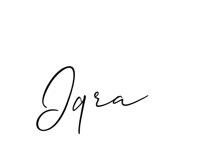 It looks lik you need a new signature style for name Iqra. Design unique handwritten (Allison_Script) signature with our free signature maker in just a few clicks. Iqra signature style 2 images and pictures png