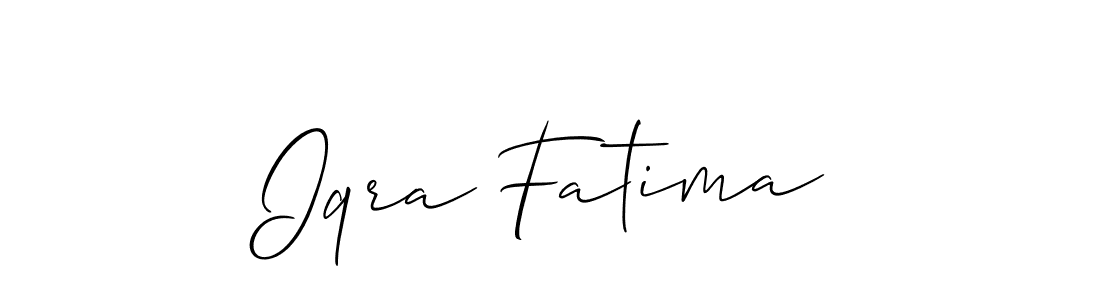 Similarly Allison_Script is the best handwritten signature design. Signature creator online .You can use it as an online autograph creator for name Iqra Fatima. Iqra Fatima signature style 2 images and pictures png