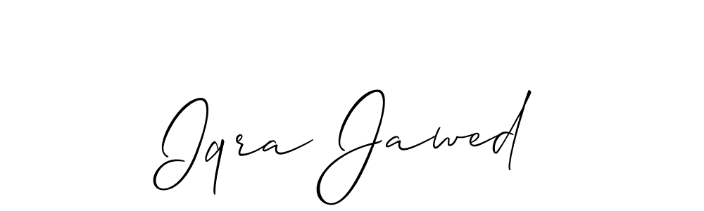 Make a beautiful signature design for name Iqra Jawed. Use this online signature maker to create a handwritten signature for free. Iqra Jawed signature style 2 images and pictures png