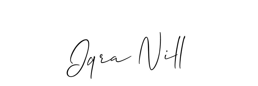 Make a short Iqra Nill signature style. Manage your documents anywhere anytime using Allison_Script. Create and add eSignatures, submit forms, share and send files easily. Iqra Nill signature style 2 images and pictures png