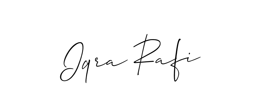 Make a short Iqra Rafi signature style. Manage your documents anywhere anytime using Allison_Script. Create and add eSignatures, submit forms, share and send files easily. Iqra Rafi signature style 2 images and pictures png