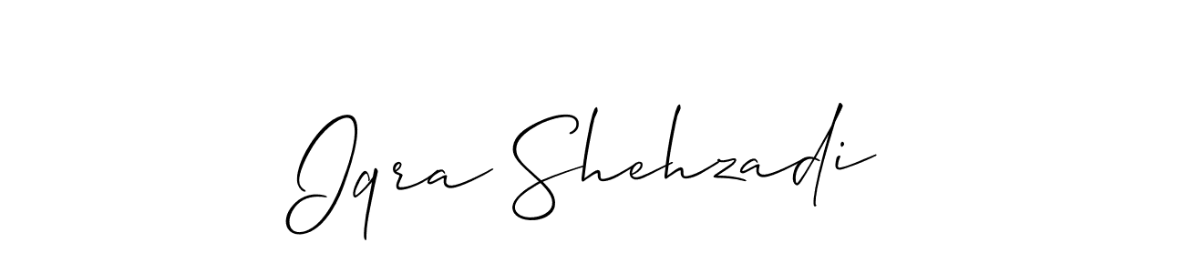 Similarly Allison_Script is the best handwritten signature design. Signature creator online .You can use it as an online autograph creator for name Iqra Shehzadi. Iqra Shehzadi signature style 2 images and pictures png