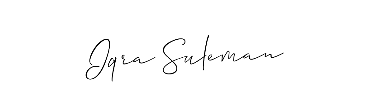 Once you've used our free online signature maker to create your best signature Allison_Script style, it's time to enjoy all of the benefits that Iqra Suleman name signing documents. Iqra Suleman signature style 2 images and pictures png