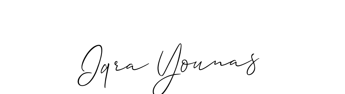 Similarly Allison_Script is the best handwritten signature design. Signature creator online .You can use it as an online autograph creator for name Iqra Younas. Iqra Younas signature style 2 images and pictures png