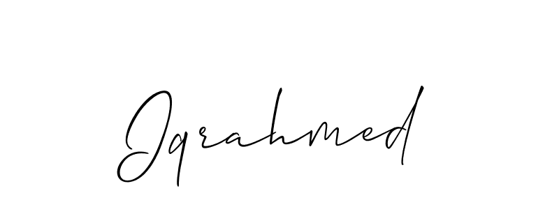 This is the best signature style for the Iqrahmed name. Also you like these signature font (Allison_Script). Mix name signature. Iqrahmed signature style 2 images and pictures png