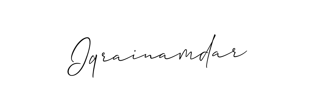 Make a beautiful signature design for name Iqrainamdar. Use this online signature maker to create a handwritten signature for free. Iqrainamdar signature style 2 images and pictures png