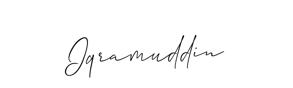 Once you've used our free online signature maker to create your best signature Allison_Script style, it's time to enjoy all of the benefits that Iqramuddin name signing documents. Iqramuddin signature style 2 images and pictures png