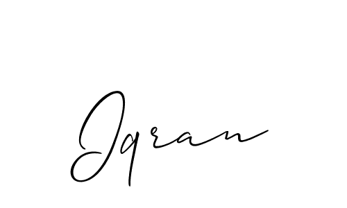 Best and Professional Signature Style for Iqran. Allison_Script Best Signature Style Collection. Iqran signature style 2 images and pictures png