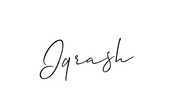You can use this online signature creator to create a handwritten signature for the name Iqrash. This is the best online autograph maker. Iqrash signature style 2 images and pictures png
