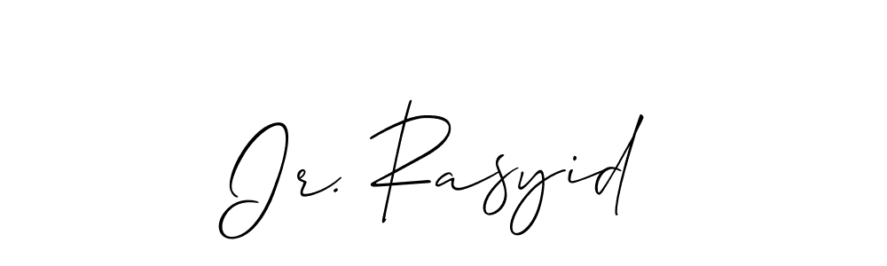 You can use this online signature creator to create a handwritten signature for the name Ir. Rasyid. This is the best online autograph maker. Ir. Rasyid signature style 2 images and pictures png