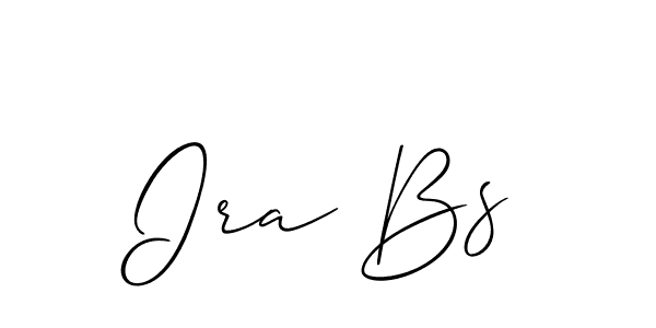 Make a beautiful signature design for name Ira Bs. With this signature (Allison_Script) style, you can create a handwritten signature for free. Ira Bs signature style 2 images and pictures png