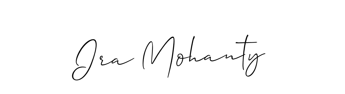 How to make Ira Mohanty signature? Allison_Script is a professional autograph style. Create handwritten signature for Ira Mohanty name. Ira Mohanty signature style 2 images and pictures png