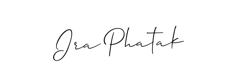 if you are searching for the best signature style for your name Ira Phatak. so please give up your signature search. here we have designed multiple signature styles  using Allison_Script. Ira Phatak signature style 2 images and pictures png