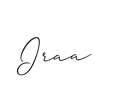 Also we have Iraa name is the best signature style. Create professional handwritten signature collection using Allison_Script autograph style. Iraa signature style 2 images and pictures png