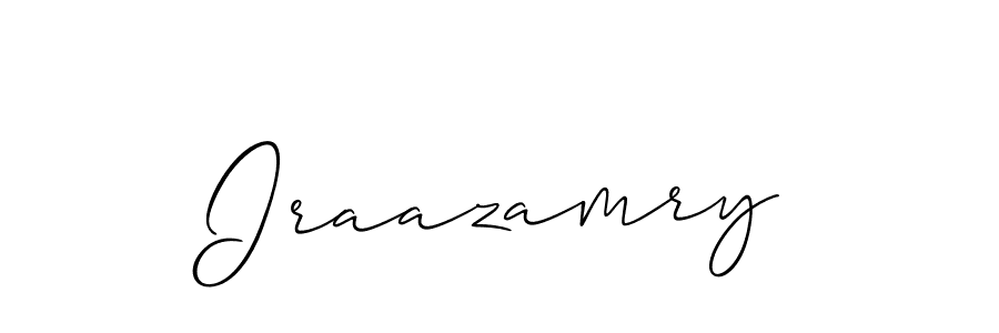 Make a short Iraazamry signature style. Manage your documents anywhere anytime using Allison_Script. Create and add eSignatures, submit forms, share and send files easily. Iraazamry signature style 2 images and pictures png