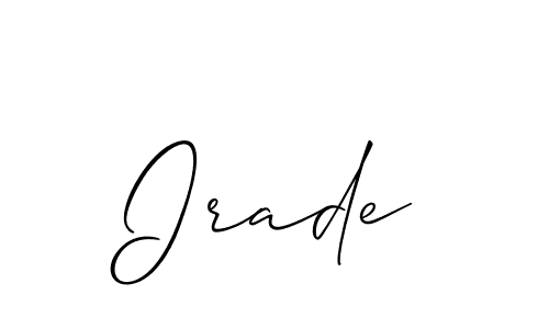 Once you've used our free online signature maker to create your best signature Allison_Script style, it's time to enjoy all of the benefits that Irade name signing documents. Irade signature style 2 images and pictures png