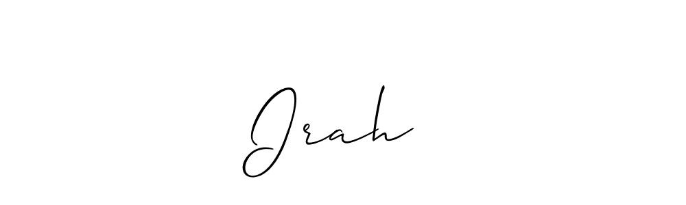 Similarly Allison_Script is the best handwritten signature design. Signature creator online .You can use it as an online autograph creator for name Irah♡︎. Irah♡︎ signature style 2 images and pictures png