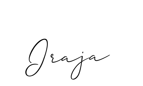 if you are searching for the best signature style for your name Iraja. so please give up your signature search. here we have designed multiple signature styles  using Allison_Script. Iraja signature style 2 images and pictures png