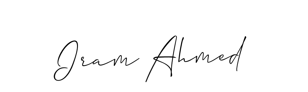 You can use this online signature creator to create a handwritten signature for the name Iram Ahmed. This is the best online autograph maker. Iram Ahmed signature style 2 images and pictures png