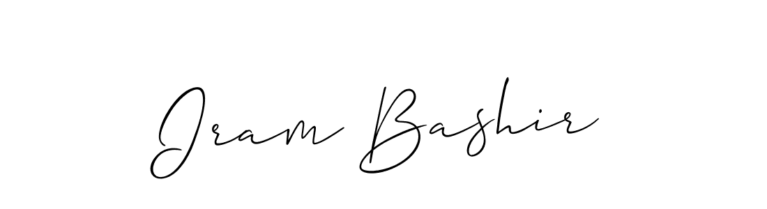 Make a short Iram Bashir signature style. Manage your documents anywhere anytime using Allison_Script. Create and add eSignatures, submit forms, share and send files easily. Iram Bashir signature style 2 images and pictures png