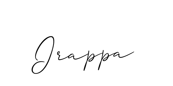 Make a beautiful signature design for name Irappa. With this signature (Allison_Script) style, you can create a handwritten signature for free. Irappa signature style 2 images and pictures png