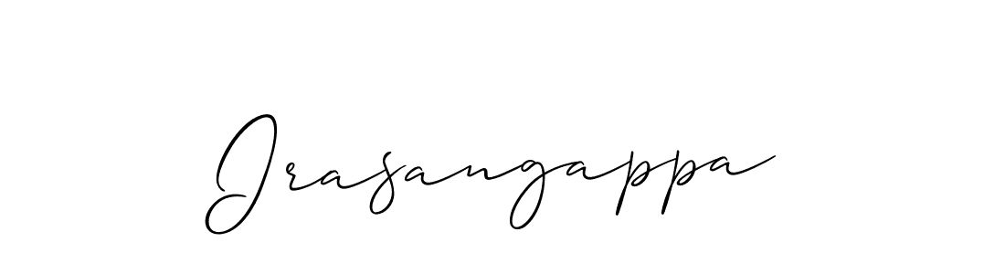 How to Draw Irasangappa signature style? Allison_Script is a latest design signature styles for name Irasangappa. Irasangappa signature style 2 images and pictures png