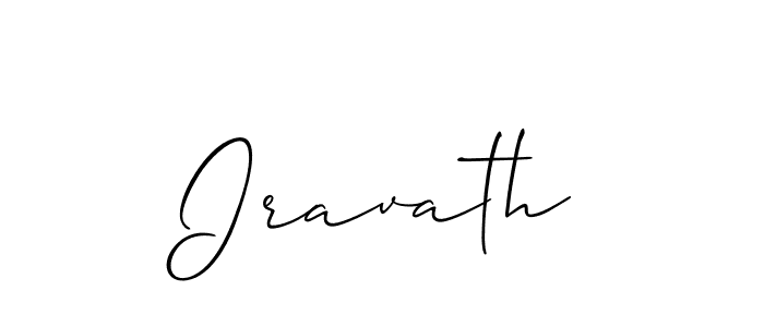 Design your own signature with our free online signature maker. With this signature software, you can create a handwritten (Allison_Script) signature for name Iravath. Iravath signature style 2 images and pictures png