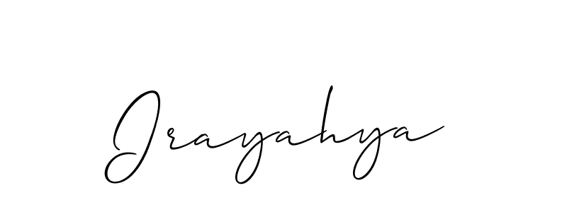 Irayahya stylish signature style. Best Handwritten Sign (Allison_Script) for my name. Handwritten Signature Collection Ideas for my name Irayahya. Irayahya signature style 2 images and pictures png