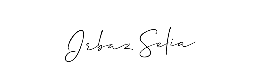 Best and Professional Signature Style for Irbaz Selia. Allison_Script Best Signature Style Collection. Irbaz Selia signature style 2 images and pictures png