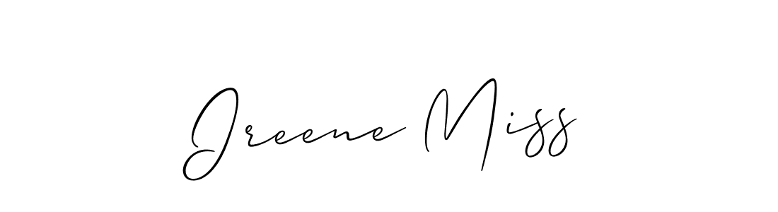 You should practise on your own different ways (Allison_Script) to write your name (Ireene Miss) in signature. don't let someone else do it for you. Ireene Miss signature style 2 images and pictures png