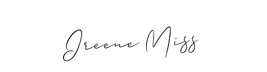 You can use this online signature creator to create a handwritten signature for the name Ireene Miss. This is the best online autograph maker. Ireene Miss signature style 2 images and pictures png