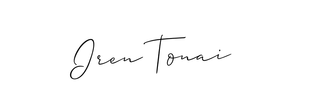 How to make Iren Tonai signature? Allison_Script is a professional autograph style. Create handwritten signature for Iren Tonai name. Iren Tonai signature style 2 images and pictures png