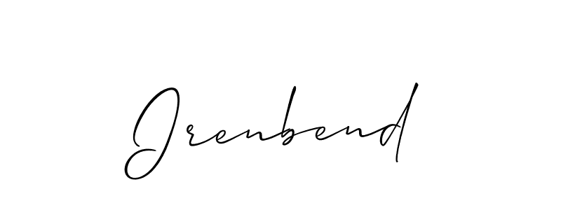 Irenbend stylish signature style. Best Handwritten Sign (Allison_Script) for my name. Handwritten Signature Collection Ideas for my name Irenbend. Irenbend signature style 2 images and pictures png