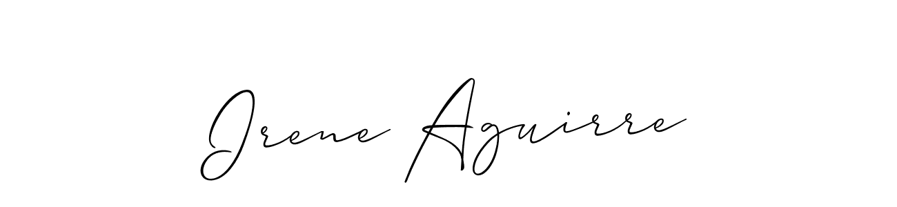 Also we have Irene Aguirre name is the best signature style. Create professional handwritten signature collection using Allison_Script autograph style. Irene Aguirre signature style 2 images and pictures png