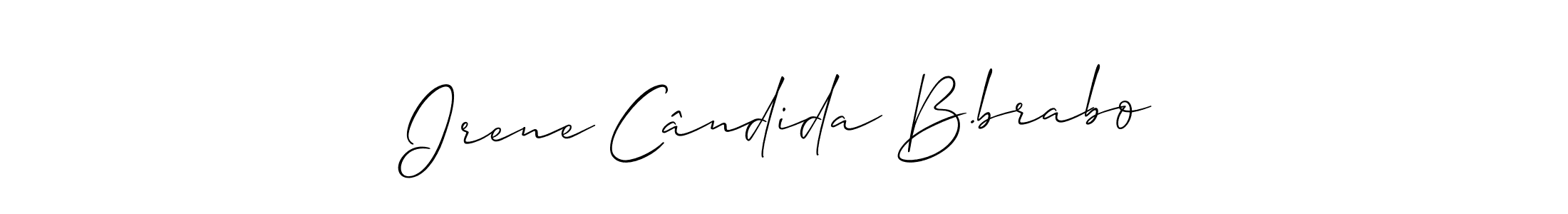 You can use this online signature creator to create a handwritten signature for the name Irene Cândida B.brabo. This is the best online autograph maker. Irene Cândida B.brabo signature style 2 images and pictures png