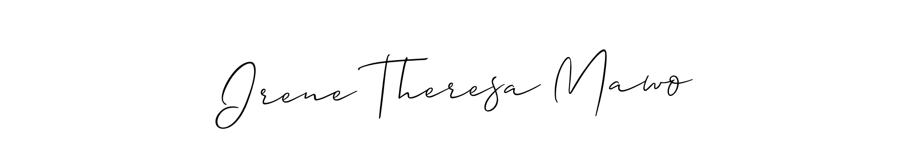 The best way (Allison_Script) to make a short signature is to pick only two or three words in your name. The name Irene Theresa Mawo include a total of six letters. For converting this name. Irene Theresa Mawo signature style 2 images and pictures png