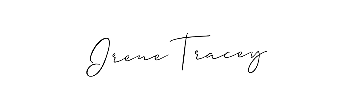 Similarly Allison_Script is the best handwritten signature design. Signature creator online .You can use it as an online autograph creator for name Irene Tracey. Irene Tracey signature style 2 images and pictures png
