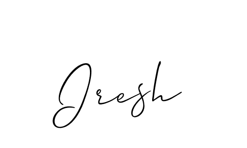 You can use this online signature creator to create a handwritten signature for the name Iresh. This is the best online autograph maker. Iresh signature style 2 images and pictures png