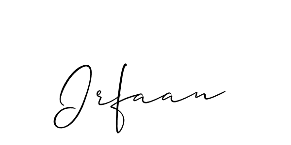 You should practise on your own different ways (Allison_Script) to write your name (Irfaan) in signature. don't let someone else do it for you. Irfaan signature style 2 images and pictures png