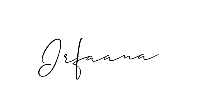 How to Draw Irfaana signature style? Allison_Script is a latest design signature styles for name Irfaana. Irfaana signature style 2 images and pictures png