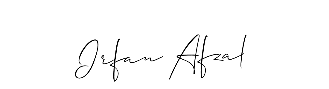 Use a signature maker to create a handwritten signature online. With this signature software, you can design (Allison_Script) your own signature for name Irfan Afzal. Irfan Afzal signature style 2 images and pictures png