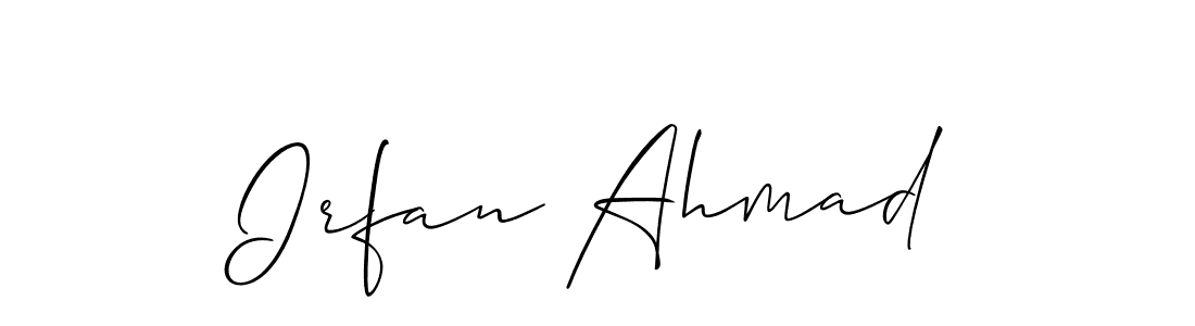 Design your own signature with our free online signature maker. With this signature software, you can create a handwritten (Allison_Script) signature for name Irfan Ahmad. Irfan Ahmad signature style 2 images and pictures png