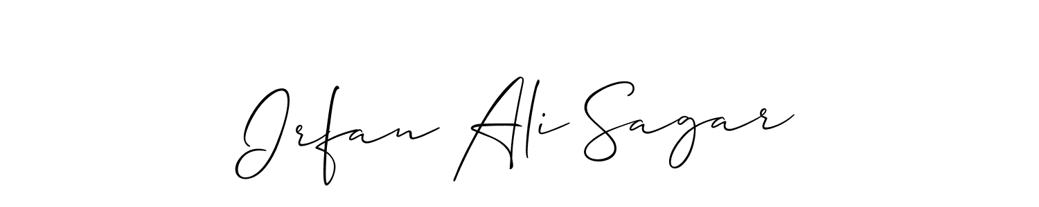 How to Draw Irfan Ali Sagar signature style? Allison_Script is a latest design signature styles for name Irfan Ali Sagar. Irfan Ali Sagar signature style 2 images and pictures png