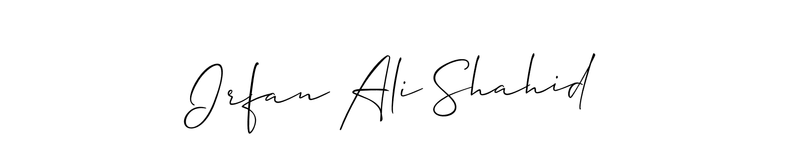 Also You can easily find your signature by using the search form. We will create Irfan Ali Shahid name handwritten signature images for you free of cost using Allison_Script sign style. Irfan Ali Shahid signature style 2 images and pictures png