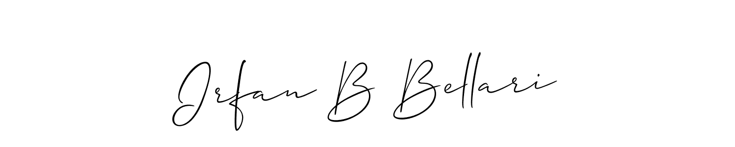 Once you've used our free online signature maker to create your best signature Allison_Script style, it's time to enjoy all of the benefits that Irfan B Bellari name signing documents. Irfan B Bellari signature style 2 images and pictures png