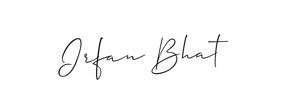 It looks lik you need a new signature style for name Irfan Bhat. Design unique handwritten (Allison_Script) signature with our free signature maker in just a few clicks. Irfan Bhat signature style 2 images and pictures png