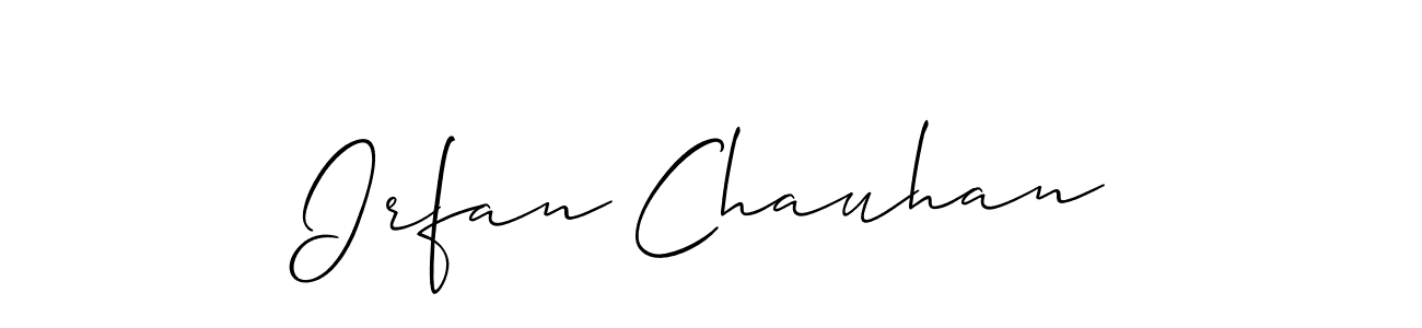 You should practise on your own different ways (Allison_Script) to write your name (Irfan Chauhan) in signature. don't let someone else do it for you. Irfan Chauhan signature style 2 images and pictures png